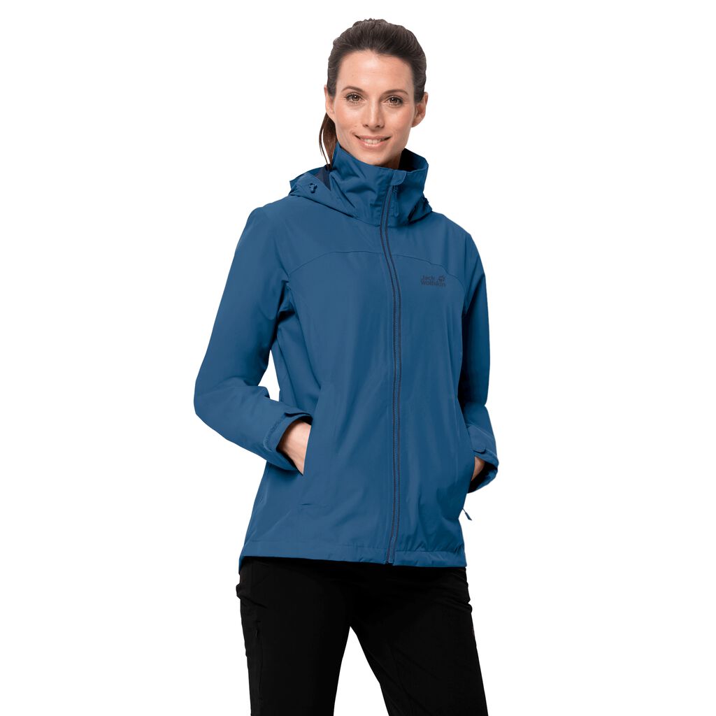 Jack Wolfskin EVANDALE Vestes Femme Indigo Bleu - PZADUXW-07